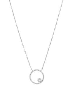 Collar Marea Plata D03807/AV Círculo Circonita
