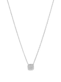 Collar Marea Plata D03807/BA Colgante Cuadrado Circonitas Blancas