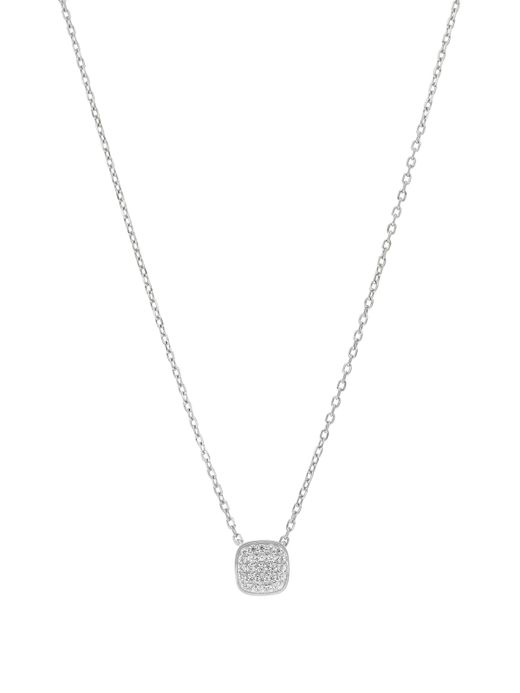 Collar Marea Plata D03807/BA Colgante Cuadrado Circonitas Blancas
