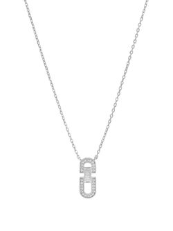Collar Marea Plata D04107/AD Colgante Eslabón Circonitas