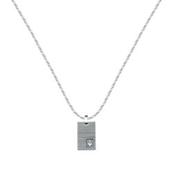 Collar Maserati JM121ATK09 PEND. SS 60CM Acero Logo