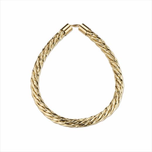 Collar Metal Dorado Sovrani Mujer J9733 Malla Lurex 43+5cm