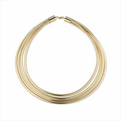 Collar Metal Dorado Sovrani Mujer J9735 Malla Lurex 45+5cm