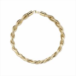 Collar Metal Dorado Sovrani Mujer J9736 Malla Lurex Tejida 45+5cm