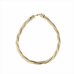 Collar Metal Dorado Sovrani Mujer J9737 Malla Lurex Tejida 45+5cm