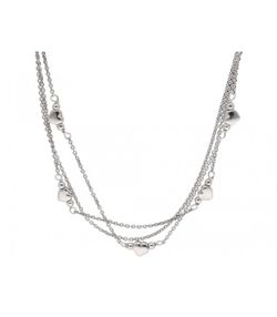 Collar Multiple Plata Liska LAF6356CL Corazones