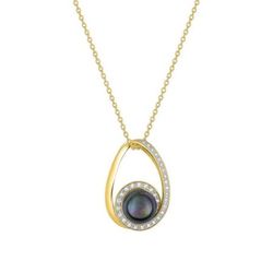 Collar Oro 18kts Christian Bernard  (18)3.6015.Q3 Diamantes Con Perla Tahití