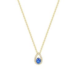 Collar Oro 18kts Christian Bernard (18)7VN556JSB Diamantes 0,11ct Con Zafiros