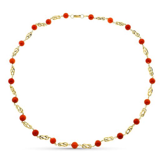 Collar Or 18kts Gàbia Coral Fi Japons 7.5mm 60cm 17000260