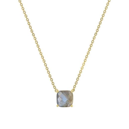 Colar Joelli em ouro 18k (18)J30002.Q0 Somente labradorita