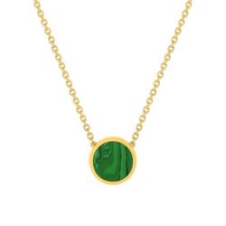 Collar Oro 18kts Joelli (18)J30003.N0 Mineral Malaquita