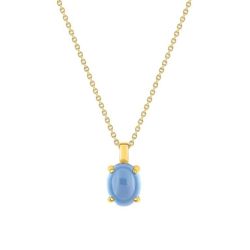 Collar Oro 18kts Joelli (18)J30005.T0 Solo Topacio London Azul