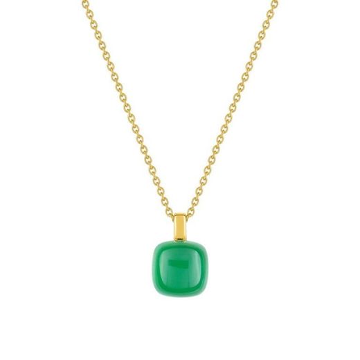 Collier Joelli en or 18 carats (18) J30006.H0 Agate vert bonbon