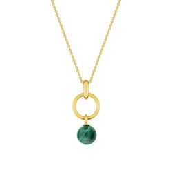 Collar Oro 18kts Joelli (18)J30008.N0 Mineral Malaquita