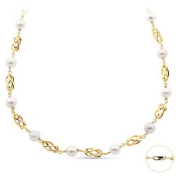 Collar Oro 18kts Perla 8.5mm Jaulas 50cm 16000279