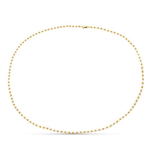 18kt Gold Necklace Pearl Rings 45cm 18005945