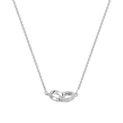 Collar Oro Blanco 18kts (18)3.5025.21 Je Te Tiens 0.08ct GH SI Diamantes
