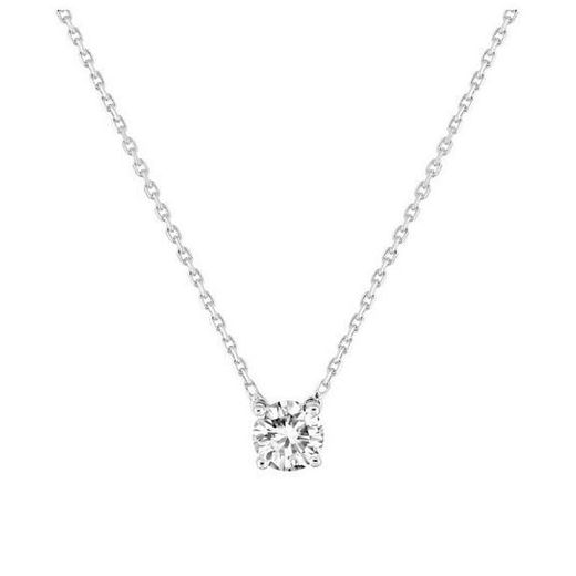 18k White Gold Necklace Espace Diamant (18)EA501JGB1 Diamond G-VS 0.70 ct