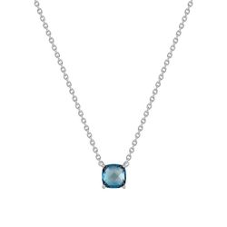 Collar Oro Blanco 18kts Joelli (18)J30001.T1 Solo Topacio London Blue