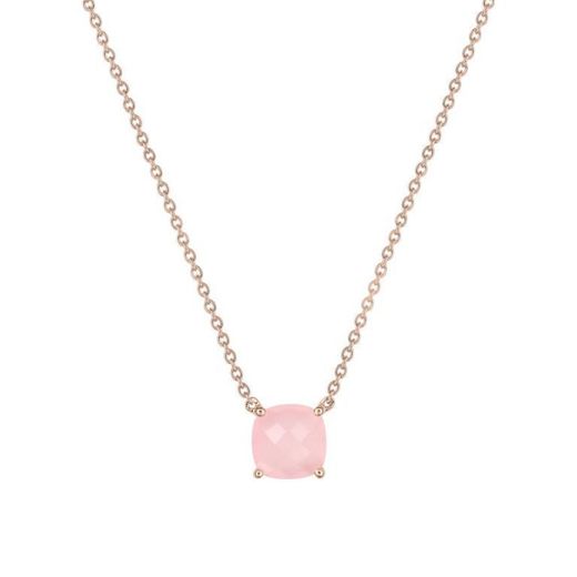 Joelli 18kt Rose Gold Necklace (18)J30002.U4 Pink Chalcedony Only