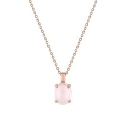 Collar Oro Rosa 18kts Joelli (18)J30005.Y4 Candy Cuarzo Rosa