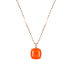 Collar Oro Rosa 18kts Joelli (18)J30006.I4 Candy Cornalina Naranja