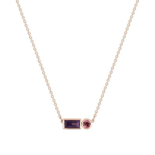 18kt Rose Gold Necklace Joelli (18)J30009.B4 Chromatic Amethyst