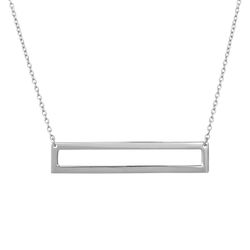 Collar Plata 36+5cm COL0610RHXXXX Rectangulo