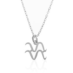 Collar Plata 37+4cm CO00427RH Zodiaco Acuario