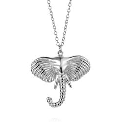 Collar Plata 38+4cm CO00453RH Elefante