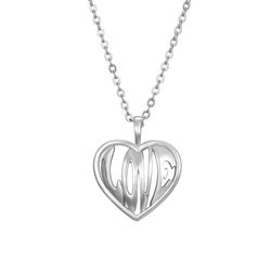 Collar Plata 38+4cm COL0674RH Corazón