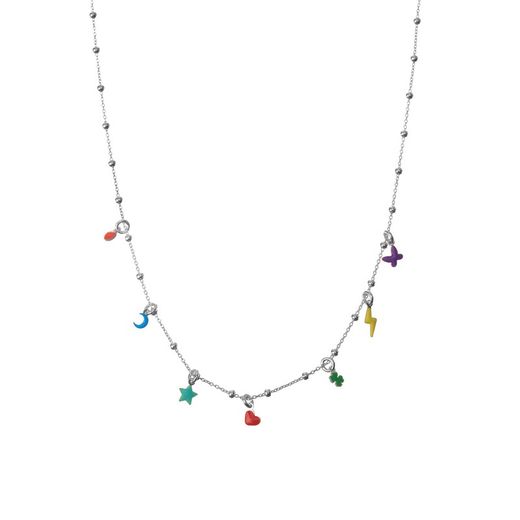 Sølv halskæde 38+5cm COL0631RHVAXX Charms
