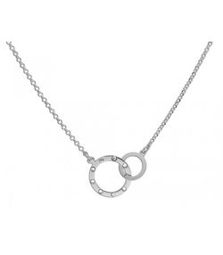 Collar Plata 40,5+5cm Liska Mujer LSW4291CL Aros Circonitas
