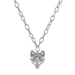 Collar Plata 44+5cm CO00429RH Lobo