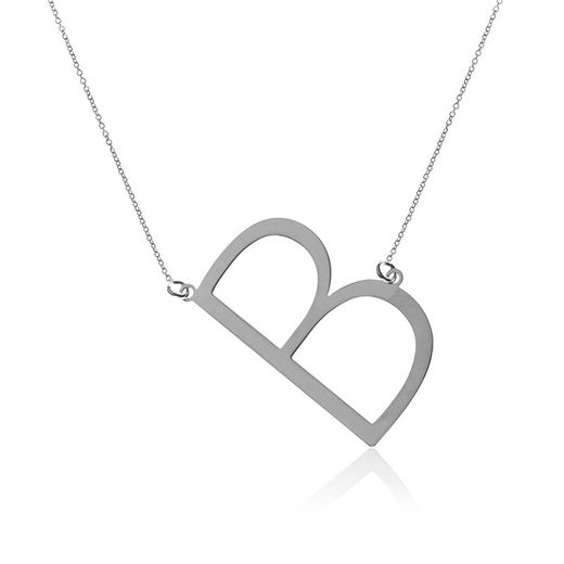 Collar Plata 46+5cm CO00451RHB Lletra B