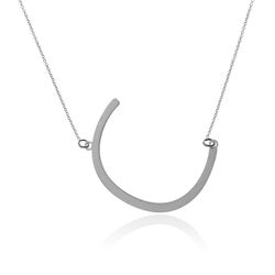 Collar Plata 46+5cm CO00451RHC Letra C
