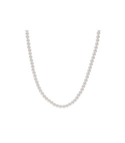 Collar Plata 4mm Liska LAF6420CL-4 Perlas
