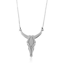 Collar Plata 52+5cm CO00445RH Cabeza De Toro