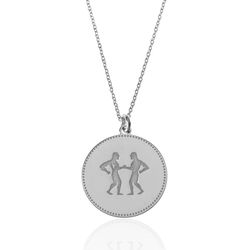 Collar Plata 54+5cm CO00433RH Zodiaco Geminis