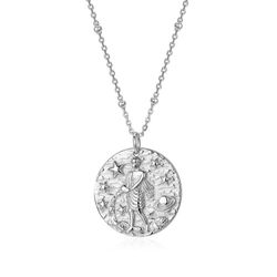 Collar Plata 55+5cm CO00459RH Zodiaco Acuario