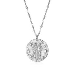 Collar Plata 55+5cm CO00463RH Zodiaco Geminis