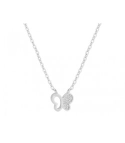 Colgante Plata 8mm Liska Mujer BAM014CL Mariposa Circonitas