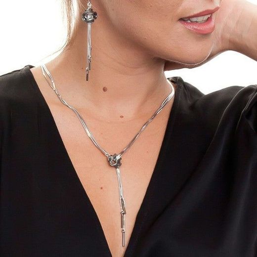 Silver Argent Basic Necklace 58cm CORR710 Sliding