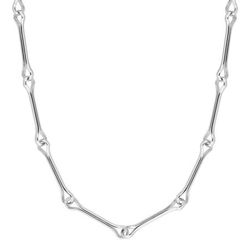 Collar Plata Argyor MRM (AG)331216C Eslabones Rigidos En Brillo