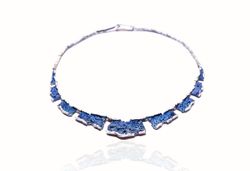 Collar Plata Arior Intenzza Azul Pequeńa 1130314XPU