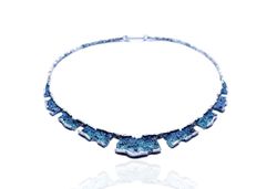 Collar Plata Arior Intenzza Azul Pequeńa 1130315XPU