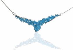 Collar Plata Arior Symphony Azul 1130414XPU