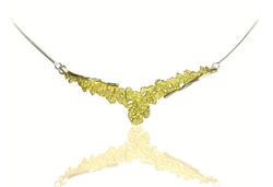 Collar Plata Arior Symphony Ocre 1130411XPU