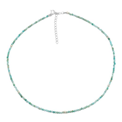 Colgante Plata Mujer COM0056RHAZ Piedras Minerales Amazonita