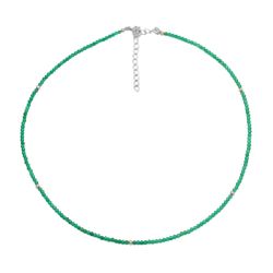 Colgante Plata Mujer COM0056RHOV Piedras Minerales Onix Verde